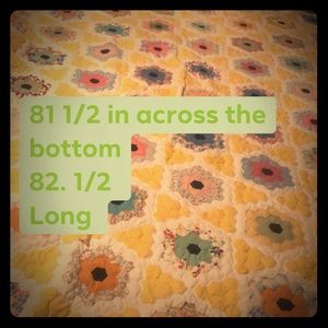 Hand stitched vintage queen QUILT